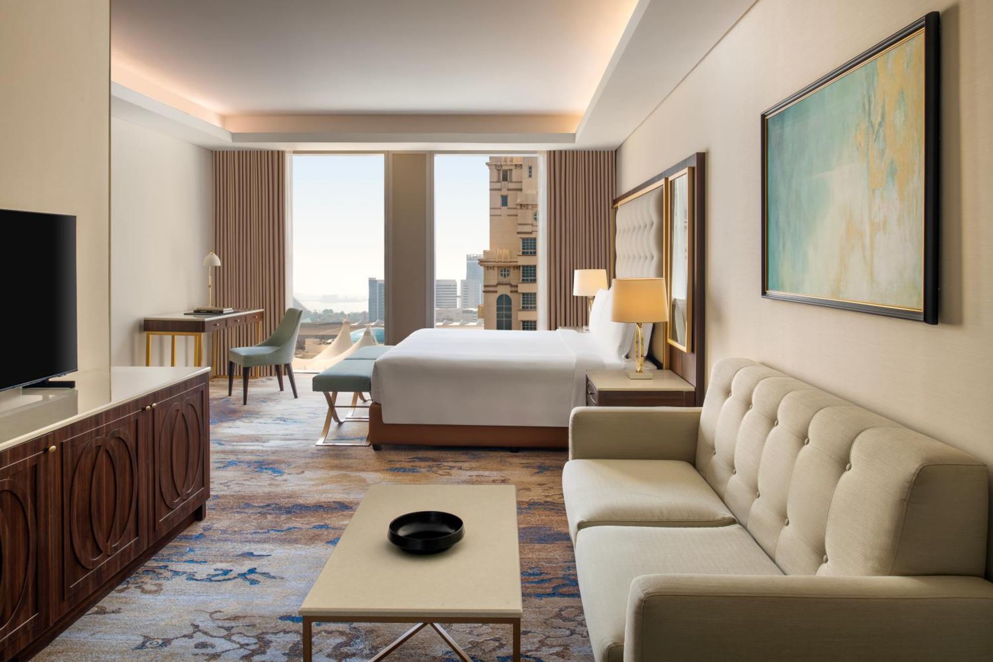 โรงแรมดุสิต โดฮา ภายนอก รูปภาพ A guest room at the hotel