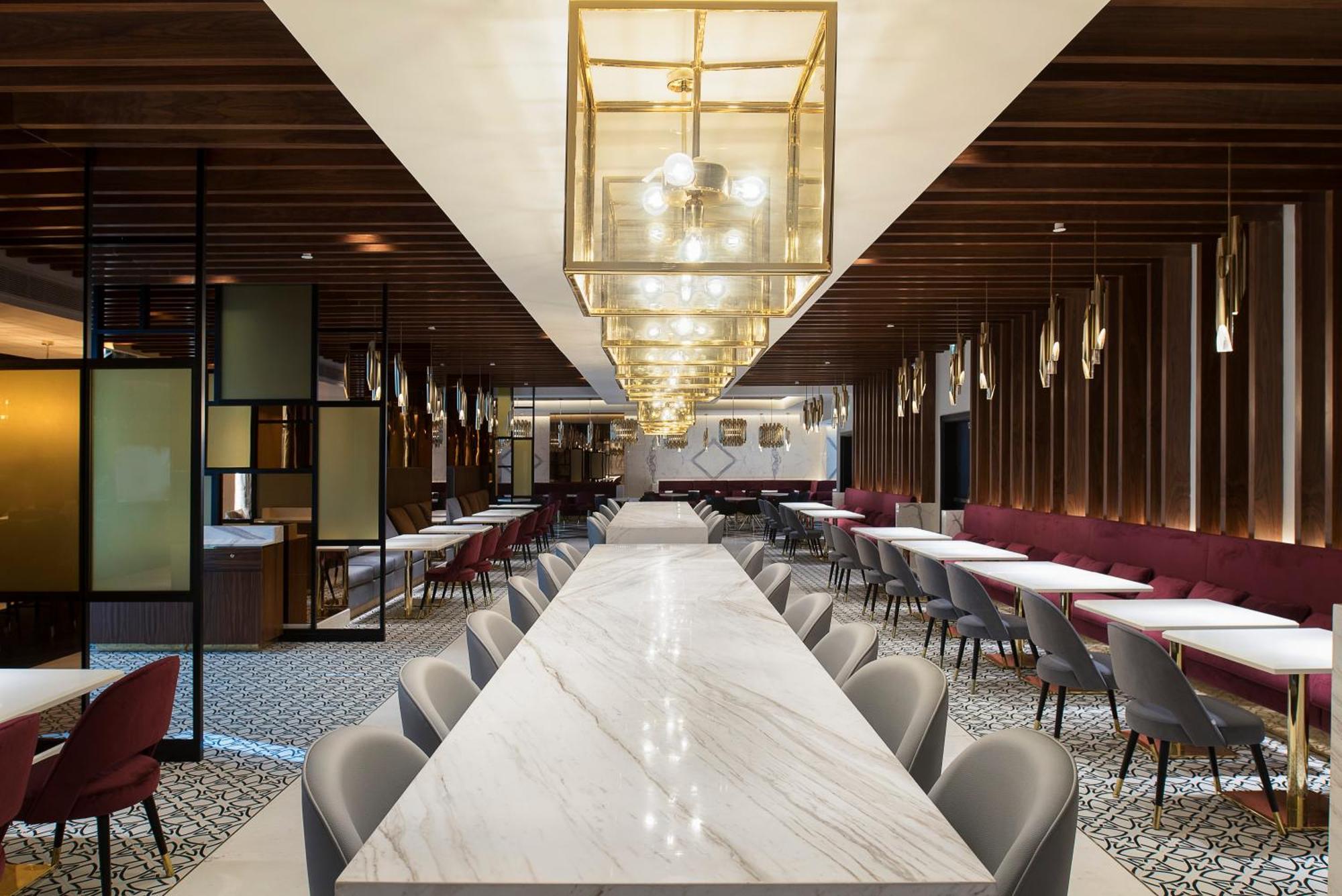 โรงแรมดุสิต โดฮา ภายนอก รูปภาพ The interior of the lounge