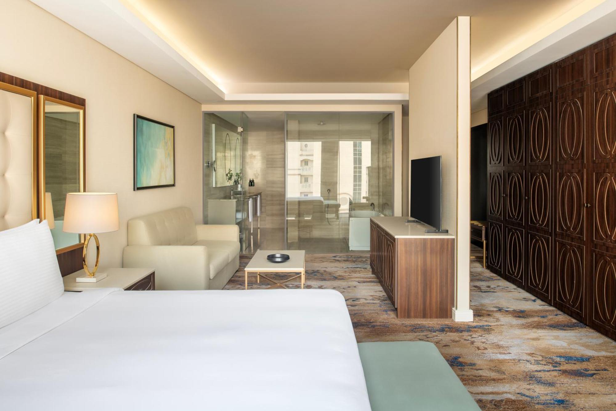 โรงแรมดุสิต โดฮา ภายนอก รูปภาพ A guest room at the hotel