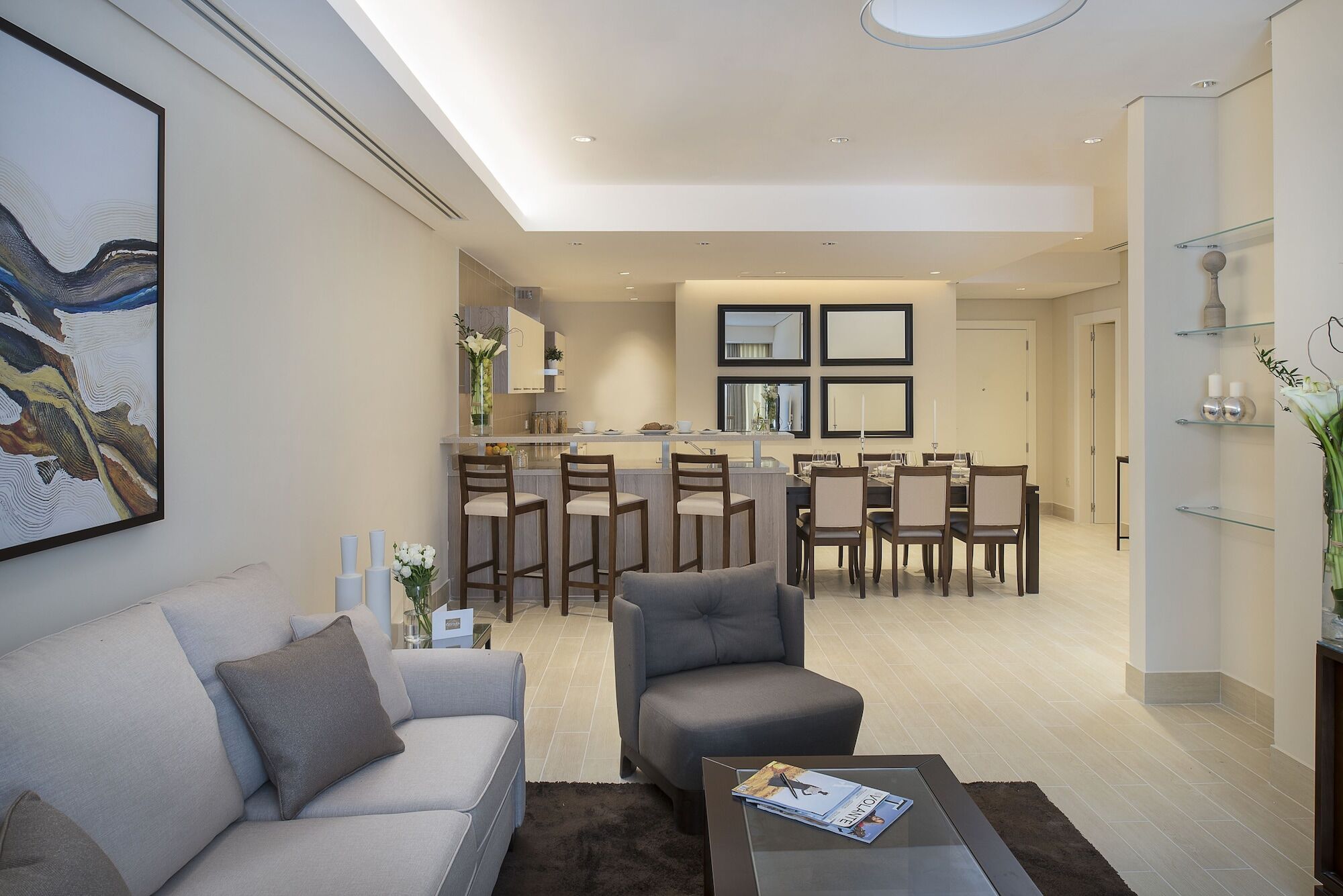โรงแรมดุสิต โดฮา ภายนอก รูปภาพ Interior of a typical apartment